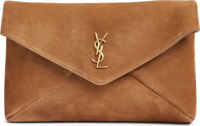 Large Cassandre Suede Envelope Clutch | Nordstrom