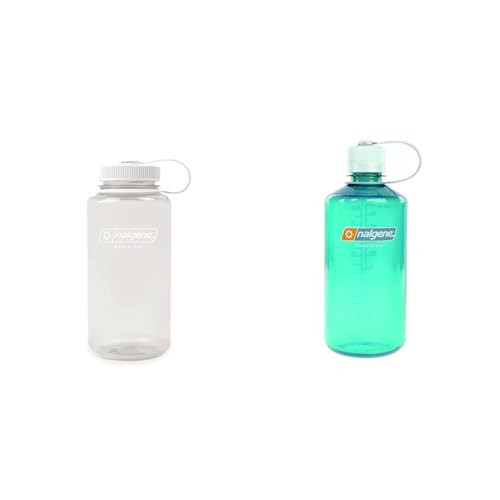 Nalgene Monochrome BPA-Free Recycled Reusable Water Bottle for Backpacking, Hiking & Sustain Tritan BPA-Free Water Bottle Made with Material Derived from 50% Plastic Waste, 32 OZ, Narrow | Amazon (US)