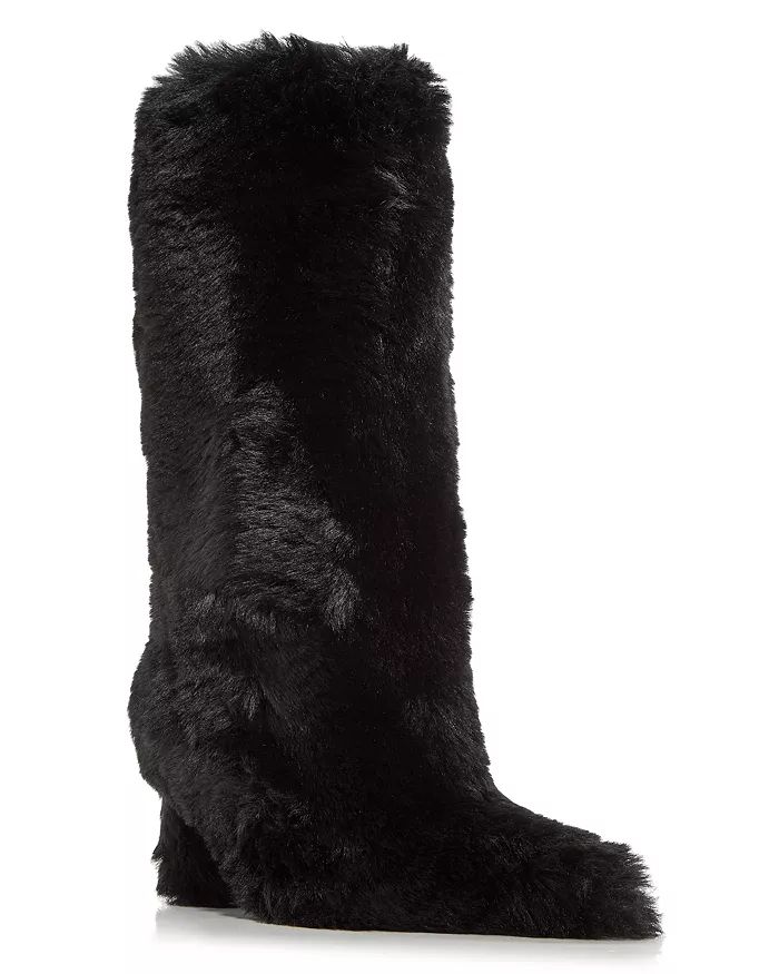 Women's Fuzzie Faux Fur High Heel Boots | Bloomingdale's (US)