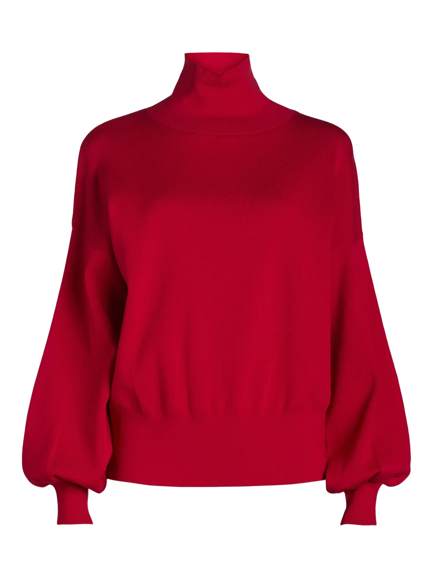 Scoop Women’s Boxy Turtleneck Sweater, Midweight, Sizes XS-XXL | Walmart (US)