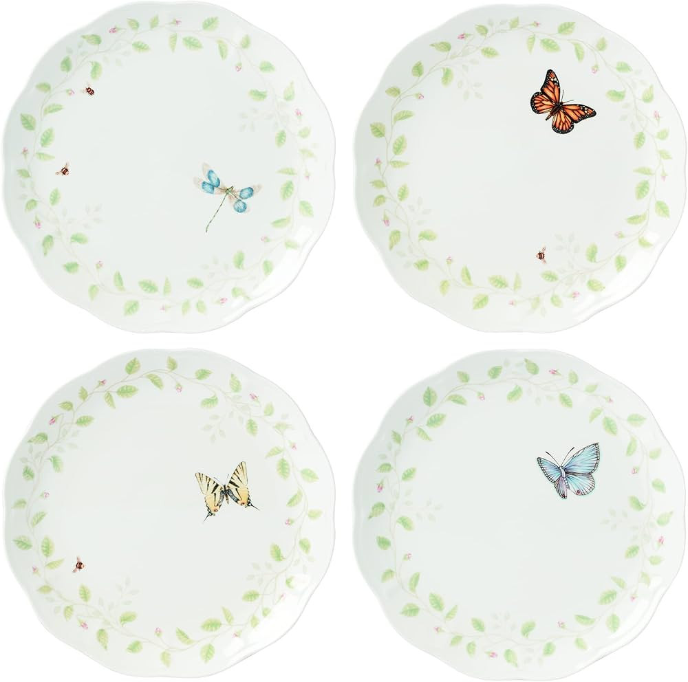 Lenox Butterfly Meadow Vines 4Pc Dinner Plate Set, 5.11, 0 | Amazon (US)