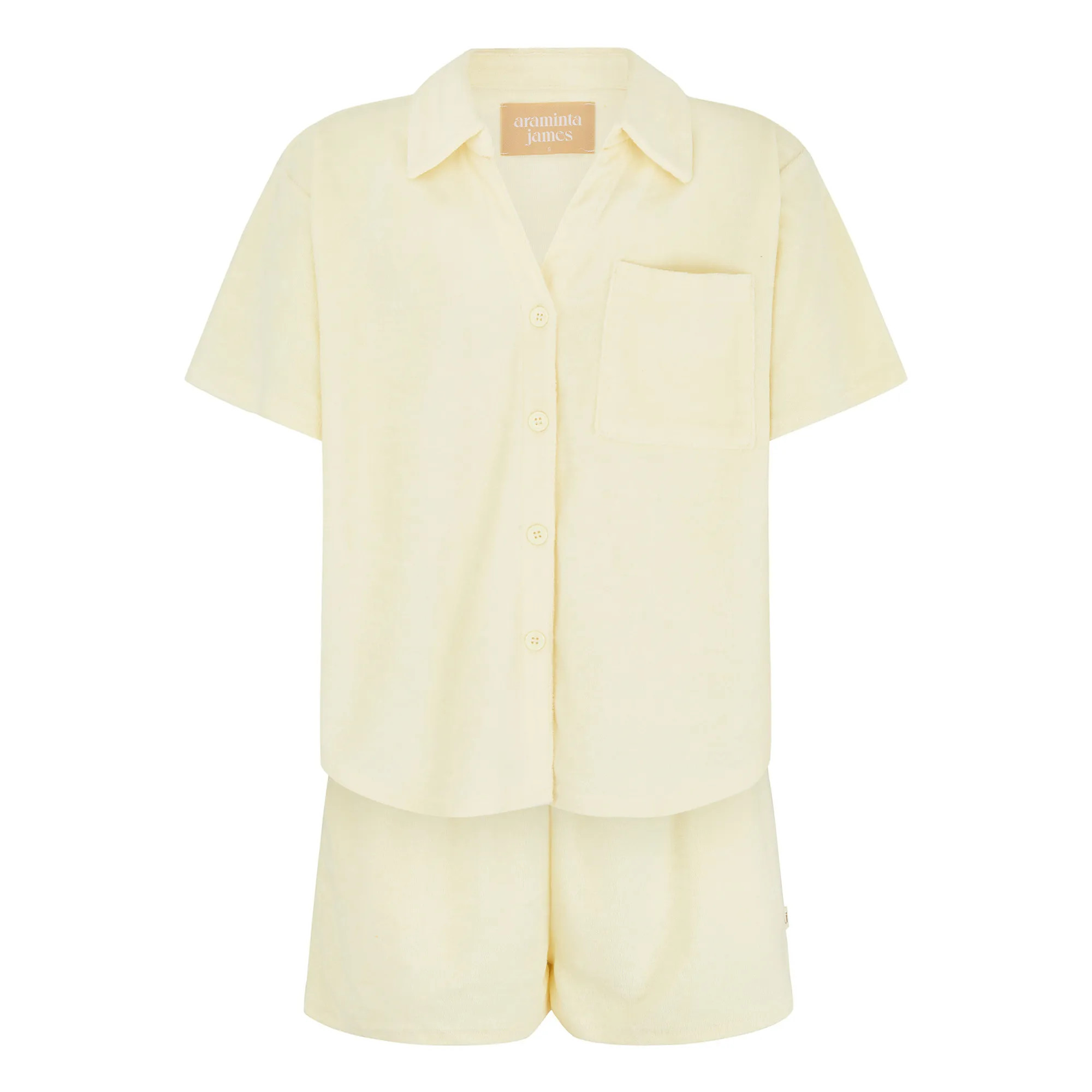 Ensemble Chemise Terry | Jaune pâle | Smallable
