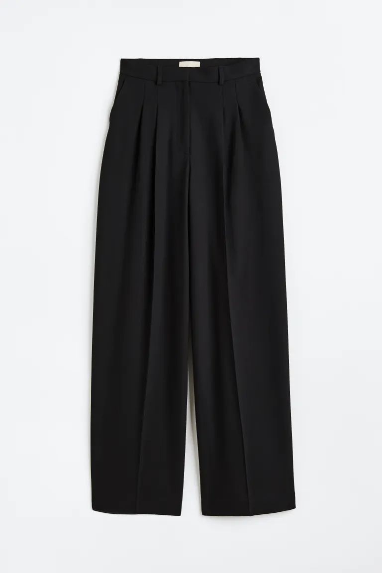 Tailored wool-blend trousers | H&M (UK, MY, IN, SG, PH, TW, HK)