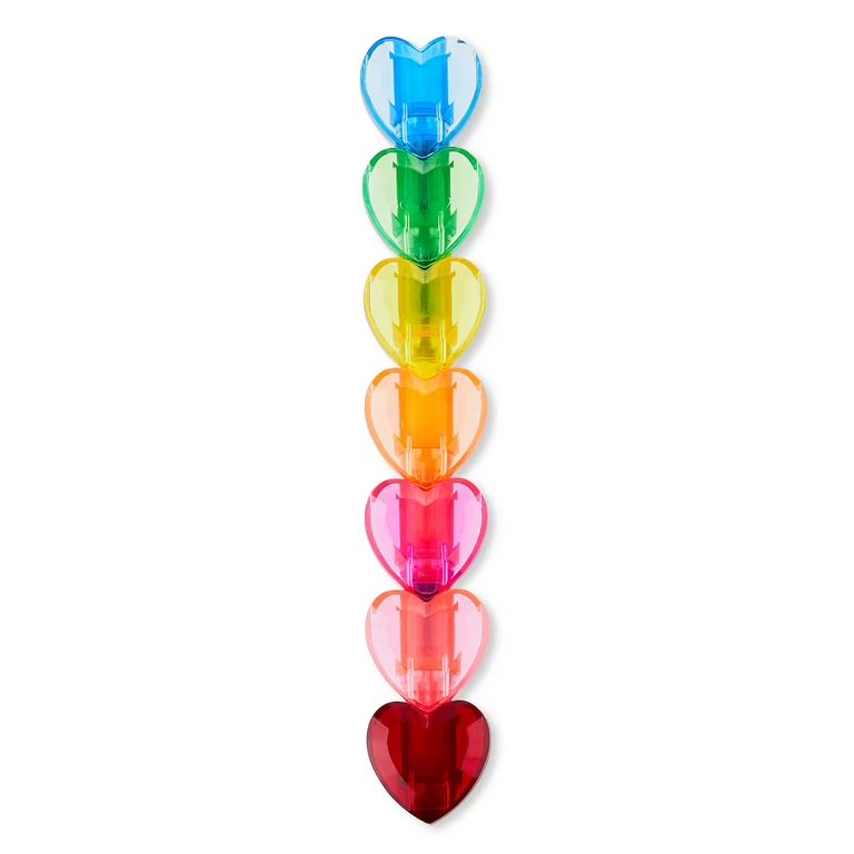 Valentine's Day Plastic Rainbow Stackable Highlighters Party Favor by Way To Celebrate - Walmart.... | Walmart (US)