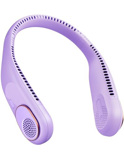 SWEETFULL Portable Neck Fan 360° Cooling Bladeless Personal Fan | No Hair Twisting - 4000mAh USB Rechargeable Wearable Fan for Travel, Birthday Gifts for Men, Women, Mom, and Dad | Amazon (US)