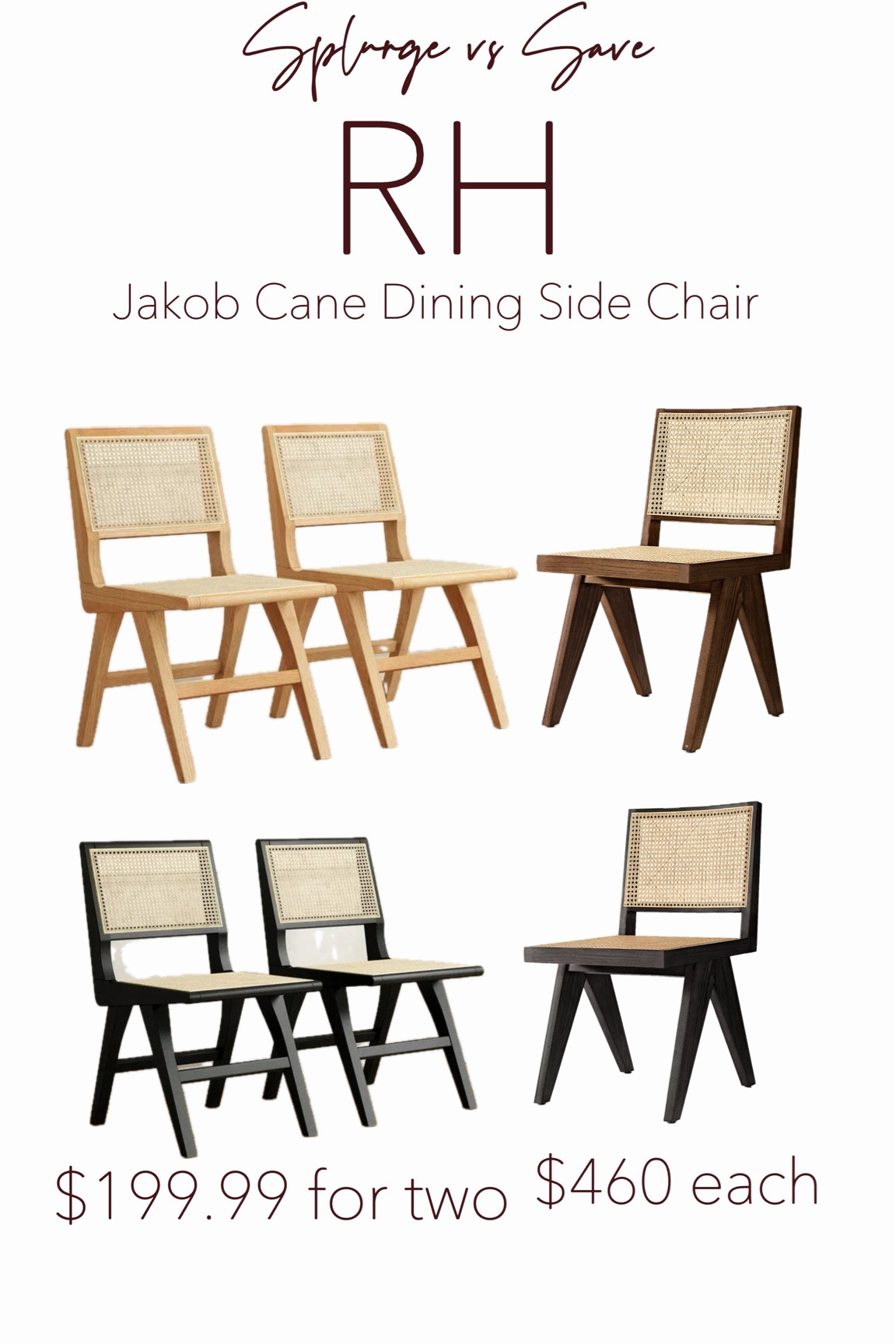 Designer look for less RH rattan accent chair is $460 each. Dupe on sale only takes $199 for two!! 

#mcgeestudio #homedecor #magnolia #tagethome #marshalls #tjmaxx #walmartfinds #potterybarn #neutral #cozyhome #entrywaydecor #kirklandshomedecor #hobbylobby #michaelscraftstore #homegoods #styletips #westelm #threshold #crateandbarrel #wayfair #amazonfinds



#LTKhome #LTKsalealert #LTKfindsunder100