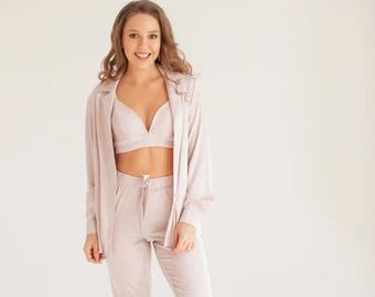 Personalized Pajamas Chistmas Gift Silk Bridesmaids Pajama | Etsy | Etsy (US)
