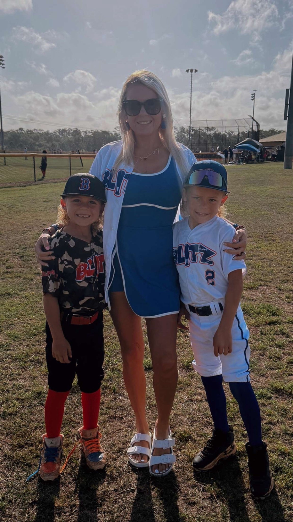 Wearing a size small in the dress 