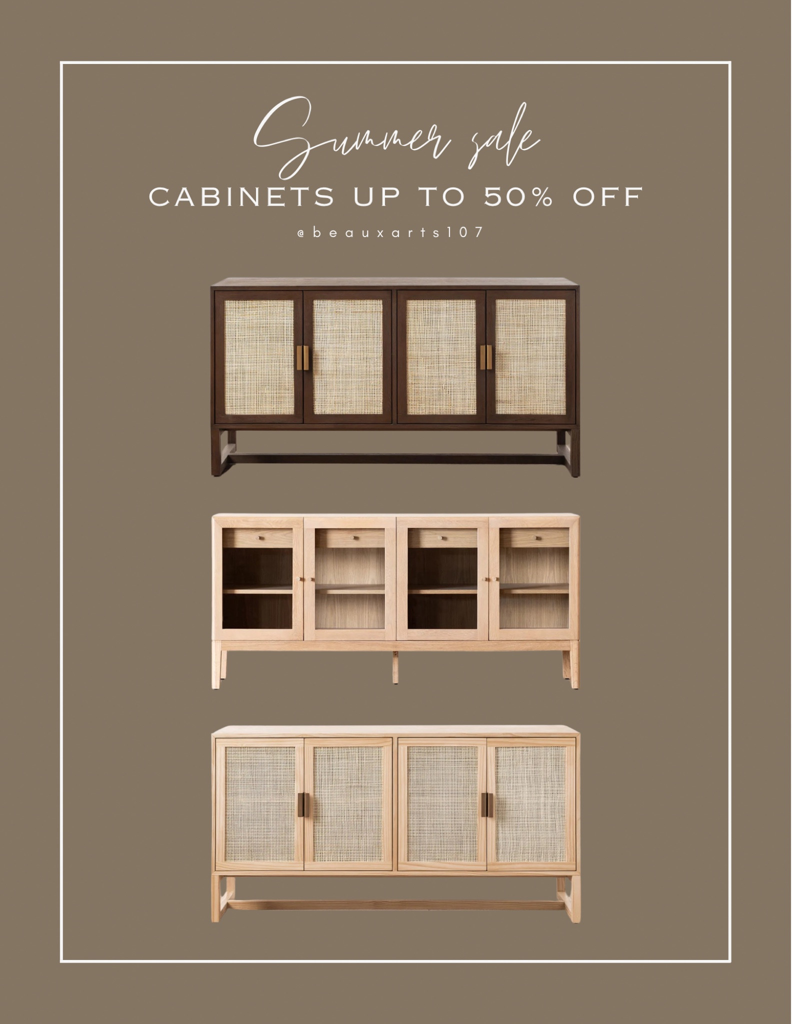 Huge discount on these beautiful sideboards/cabinets on sale for the summer tent sale right now! 

#LTKSaleAlert #LTKStyleTip #LTKHome