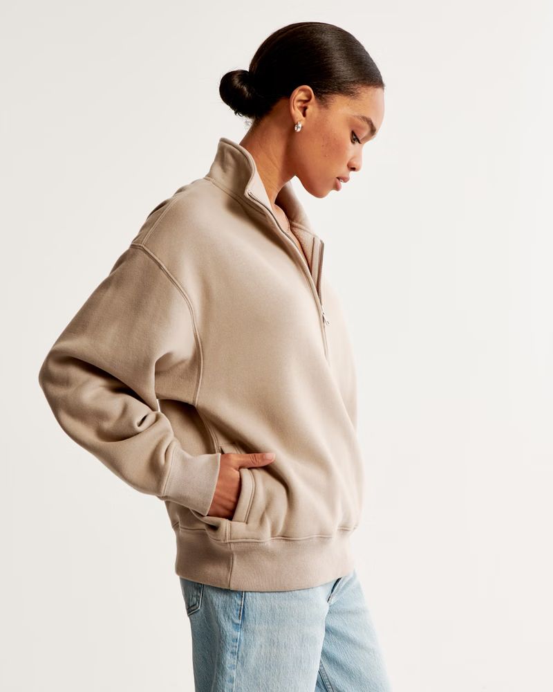 Essential Vintage Sunday Half-Zip | Abercrombie & Fitch (US)