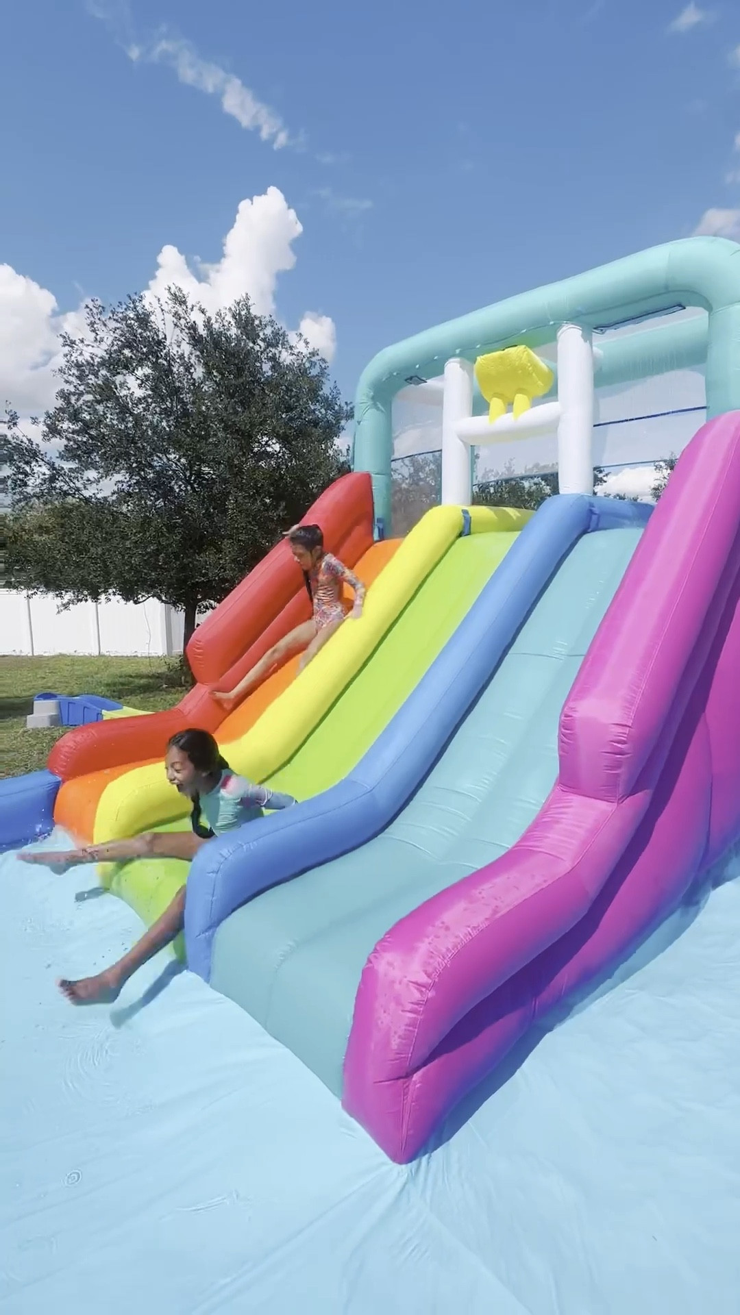 Summer just got WAY cooler with the H2OGO! Triple Splash Inflatable Water Park 💦 Hands down the BEST mom-find for my crew of 3! Endless fun, zero boredom, and it’s $100 off right now! Linked in my LTK 🙌🏼check the bio!
.
#summervibes #summerfinds #waterslide #h20go #summer #momlife #momfinds 

#LTKSwim #LTKKids #LTKHome