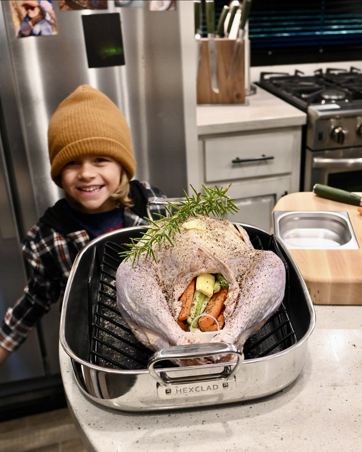 Big milestone in our house today—our 6-year-old helped my husband cook his first Thanksgiving turkey! 🦃👨‍🍳 Watching them work together with the HexClad Hybrid Carving & Cutting Board and that gorgeous Damascus Steel Carving Set made my mama heart so proud. 🙌

This cutting board was an absolute MVP—heavy-duty, mess-free with the removable tray, and perfect for carving. And can we talk about that FREE carving set? 🔪 The knives are incredible—67 layers of Japanese Damascus steel with a beautiful Pakka wood handle.

If you’re hosting this holiday season or looking for the perfect gift, this set is $169 (reg. $398) and includes the FREE $199 carving set. It’s a total kitchen upgrade that’s already earned its spot in our home. 🛒✨ #HexClad #FamilyCookingMoments

#LTKHoliday #LTKCyberWeek #LTKGiftGuide