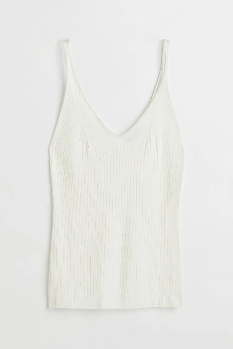 Rib-knit Tank Top | H&M (US)