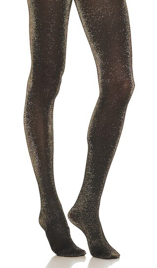 Stardust Tights in Black & Gold | Revolve Clothing (Global)