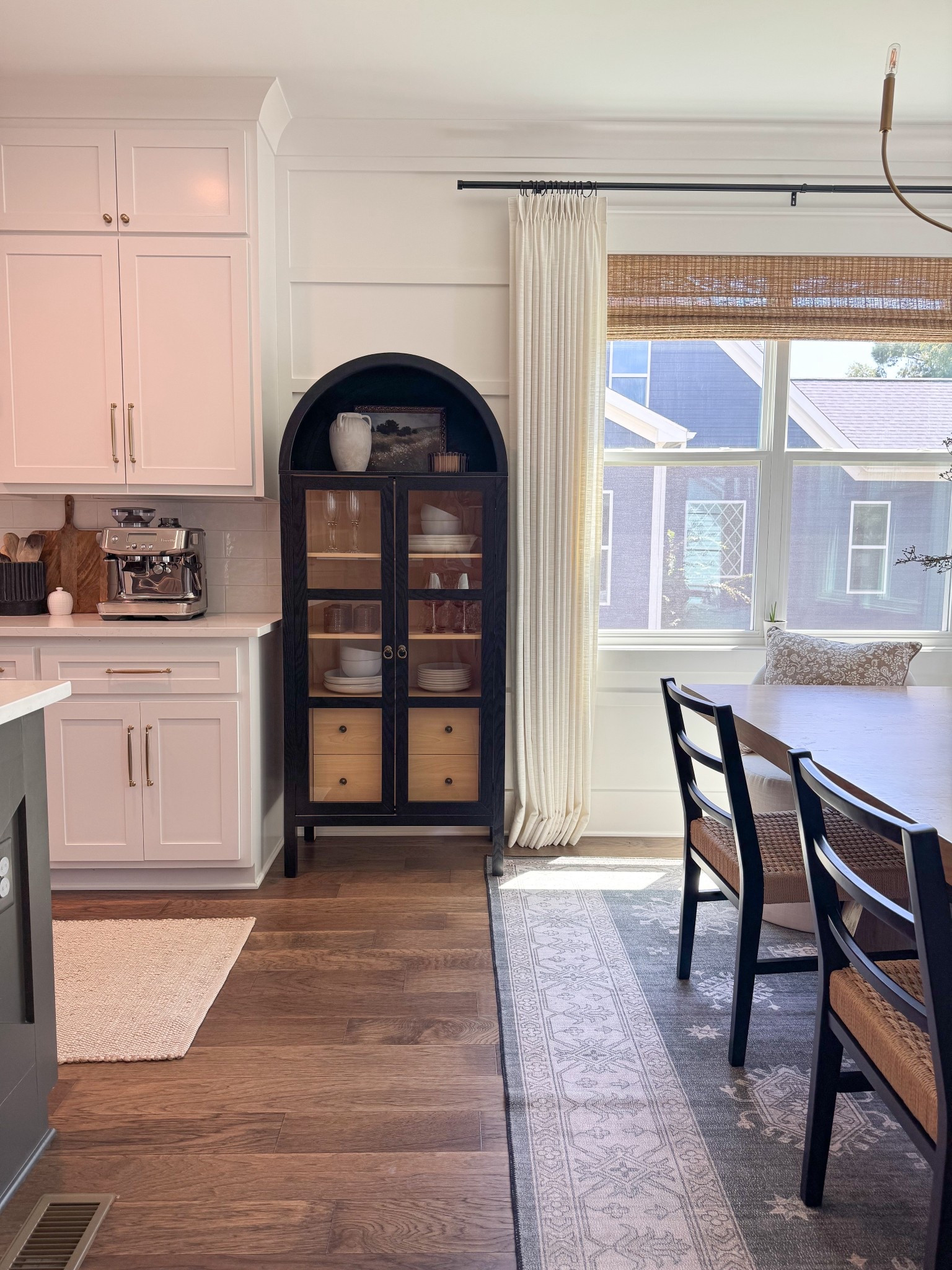 Affordable arch cabinet, black cabinet,
Kitchen storage, cabinet styling, curio cabinet, kitchen arch cabinet, glass cabinet 

#LTKHome