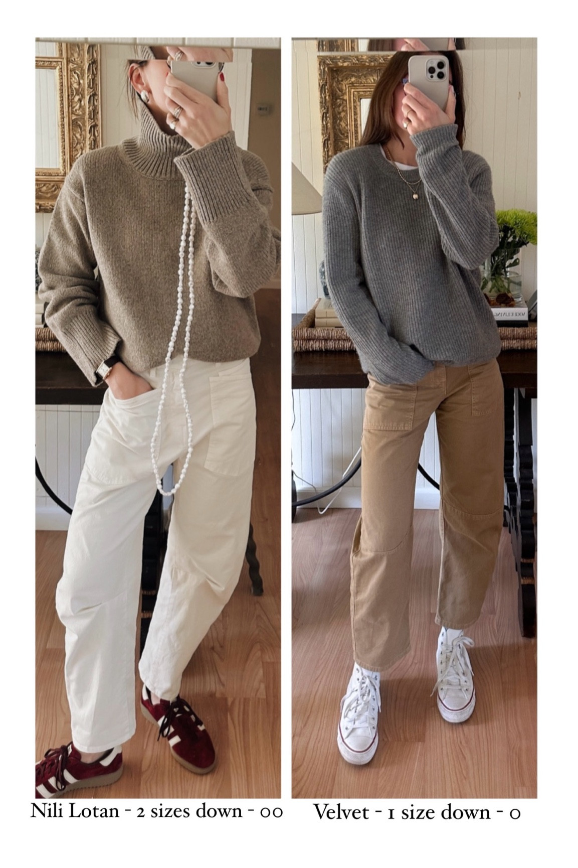 Nili lotan shon vs the velvet Brylie pants. Horseshoe pants lasso jeans 

#LTKstyletip