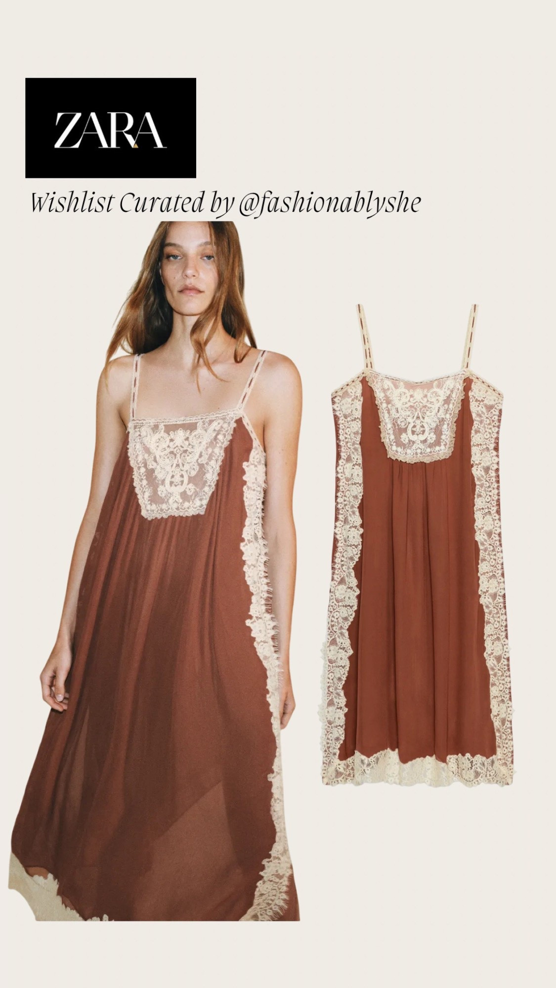 Zara slip dress with lace

#LTKdayinmylife #LTKmomlife #LTKOver40