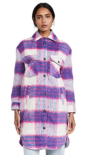 [BLANKNYC] Womens Luxury Clothing Plaid Shirt Jacket, Stylish Shacket & Trendy Coat, Prime Time, Small | Amazon (US)