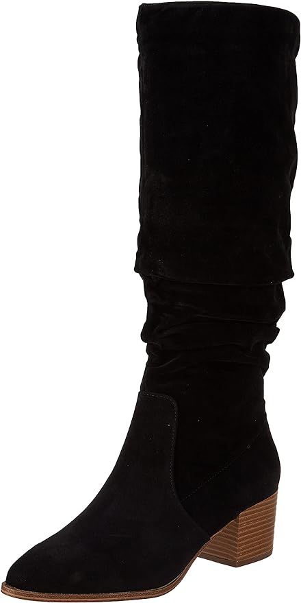 Amazon.com: Amazon Essentials Women's Tall Block Heel Boots, Black, 5 : Clothing, Shoes & Jewelry | Amazon (US)