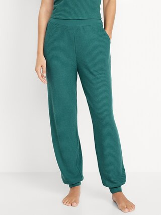 High-Waisted Waffle Lounge Joggers | Old Navy (US)