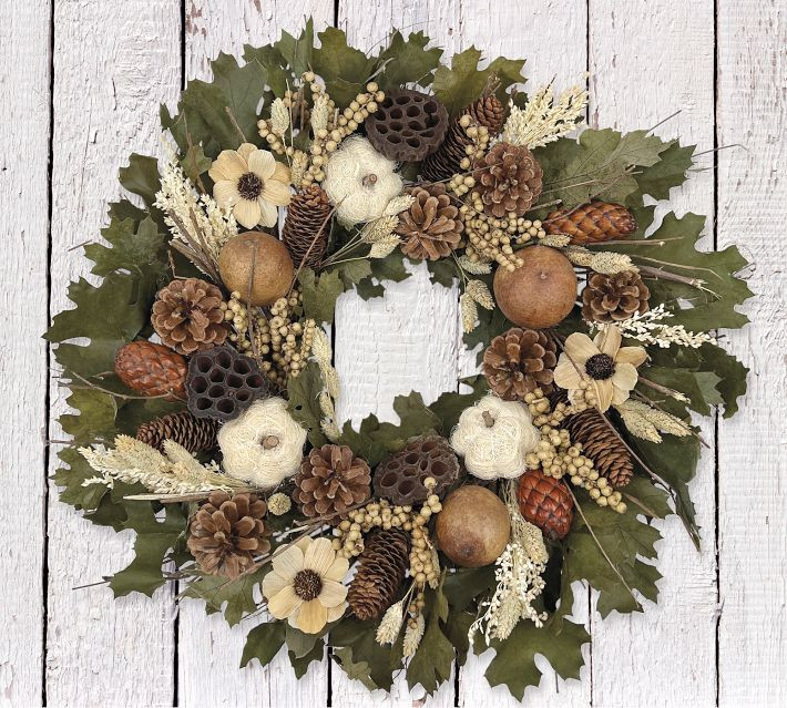 Dried Oak Forest Wreath | Pottery Barn (US)