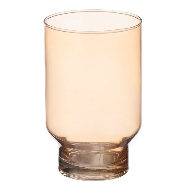 Better Homes & Gardens 17oz Pedestal Drinking Glass, Amber - Walmart.com | Walmart (US)