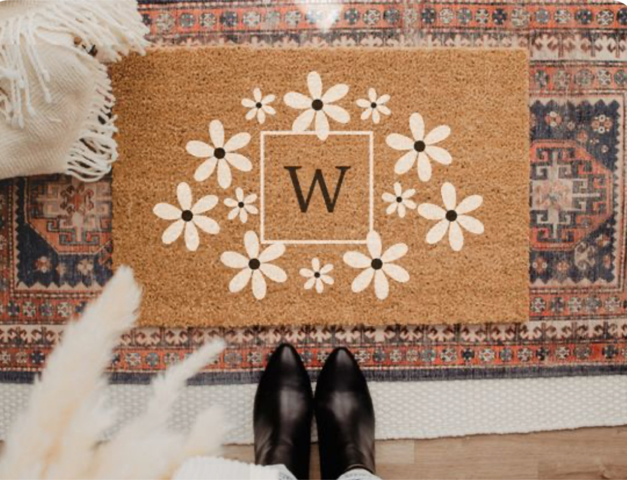 Personalize your Spring Doormat 🤍 with daisies!!

#LTKgiftguide #LTKstyletip #LTKspring