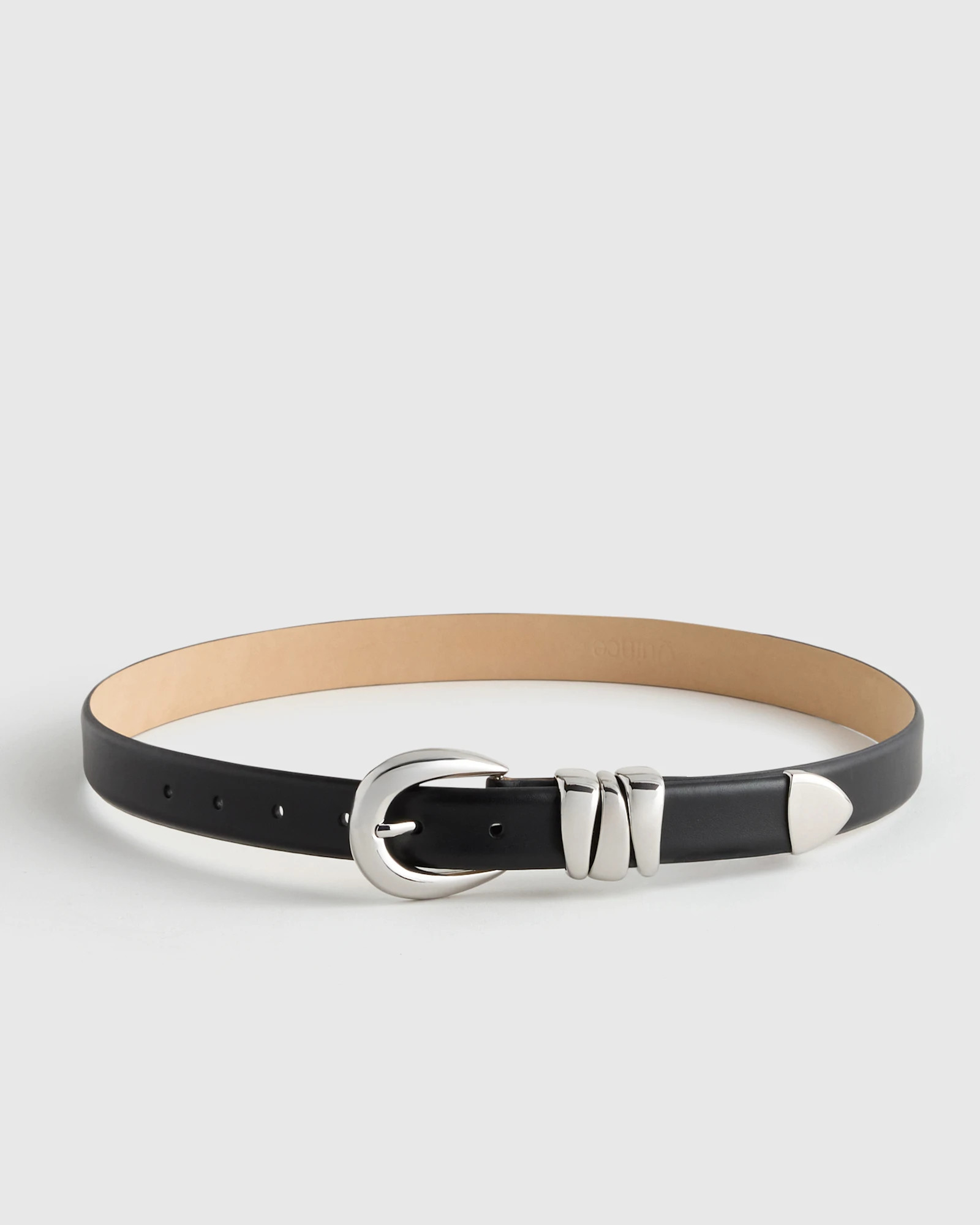 Elissa Triple Keeper European Leather Belt | Quince