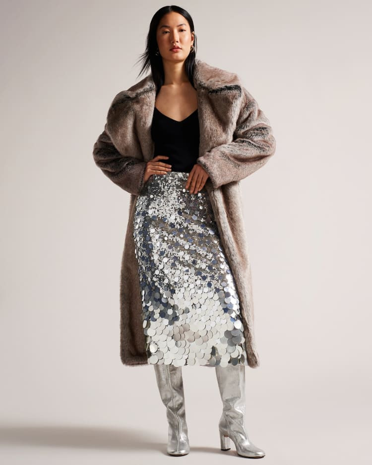 Disc Sequin Midi Skirt | Ted Baker (US)