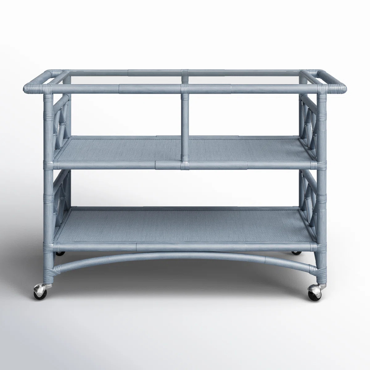 Abbott Wicker / Rattan Bar Cart | Wayfair North America