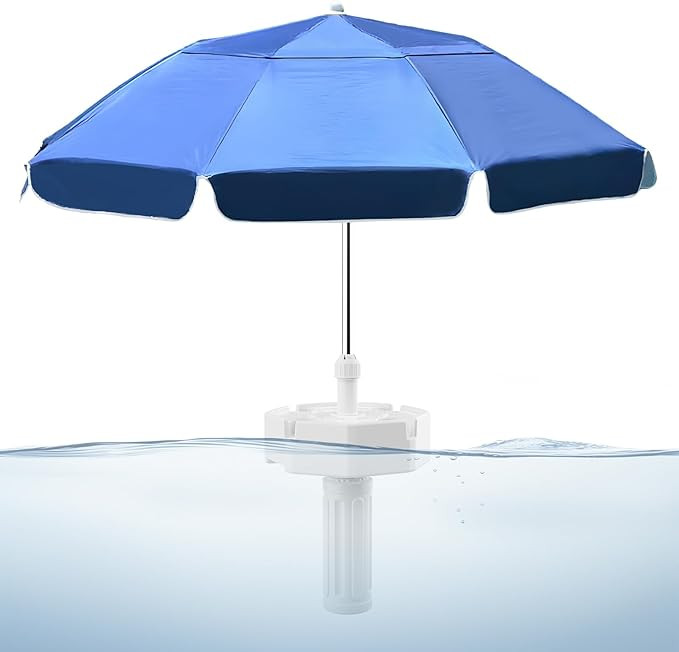 Floating Pool Umbrella - 7ft Outdoor Pool Sunshade Umbrella for Inside of Pool,Portable Floating ... | Amazon (US)