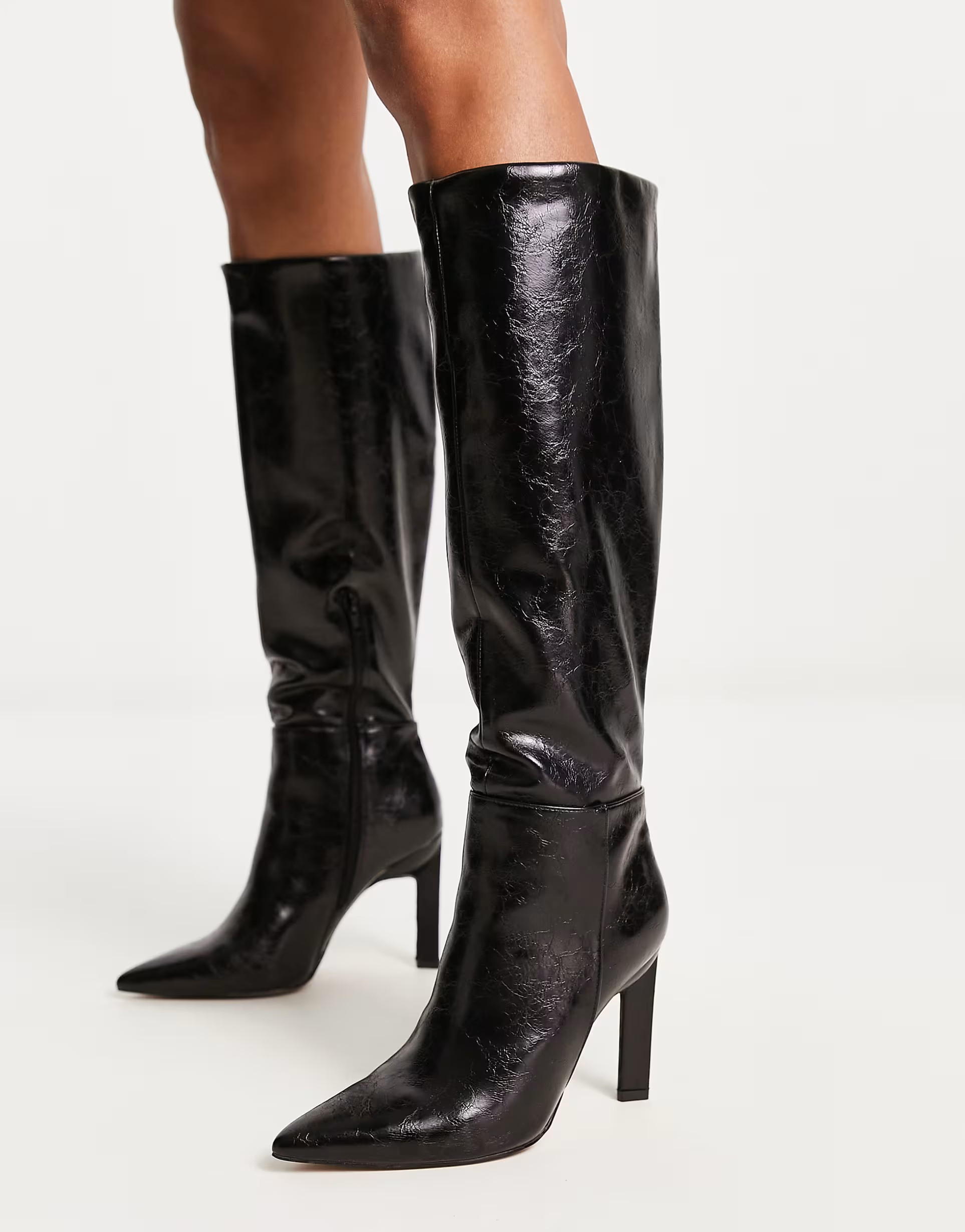 ASOS DESIGN Cancun knee high boots in black | ASOS (Global)