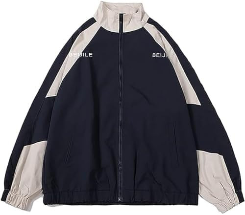 Wyeysyt Women Windbreaker Jacket Y2k Varsity Jackets Oversized Vintage 90s Jacket | Amazon (US)