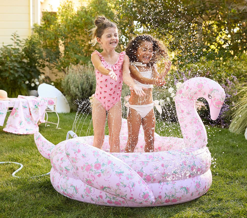 LoveShackFancy  Inflatable Swan Pool | Pottery Barn Kids