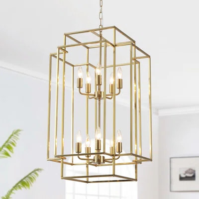 Dimmable Farmhouse Tiers Lantern Tiered Chandelier | Wayfair North America