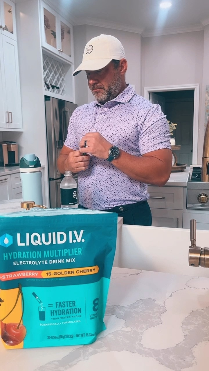 We use liquid iv daily. #gym #golf 

#LTKActive #LTKFitness #LTKVideo