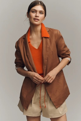 Tessie European Linen Stretch Blazer | Anthropologie (US)