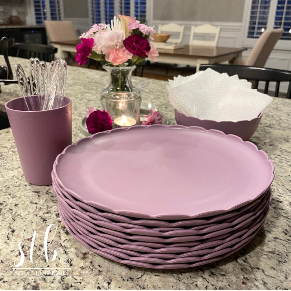 Cheaper and more sturdy than paper plates plus you can use them again and again! I put them in the dishwasher and had no issues! Perfect for you Galentine’s Party! 

#LTKparties #LTKSeasonal #LTKsalealert