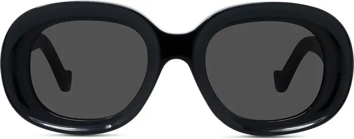 Chunky Anagram 49mm Oval Sunglasses | Nordstrom