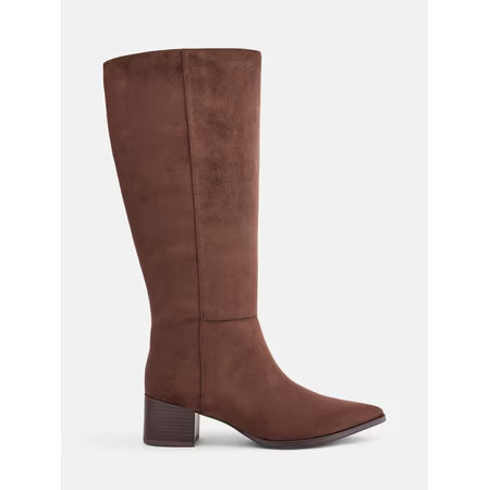 Scenario Women's Tall Block Heel Boots | Walmart (US)