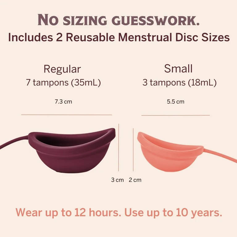 Pixie Menstrual Disc Kit - No Metals or Toxins - 100% Medical-Grade Silicone - Best Period Disc S... | Walmart (US)
