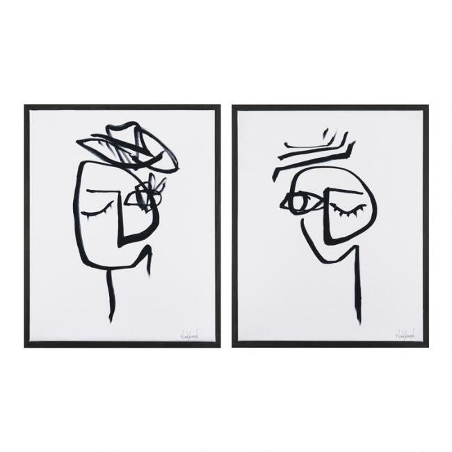 Expressions 4 & 5 By Nikol Wikman Framed Wall Art 2 Piece | World Market