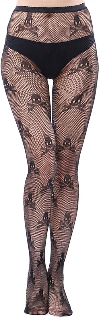 JoMaKaC Women's High Waisted Tights Fishnet Stockings Thigh High Pantyhose | Amazon (US)