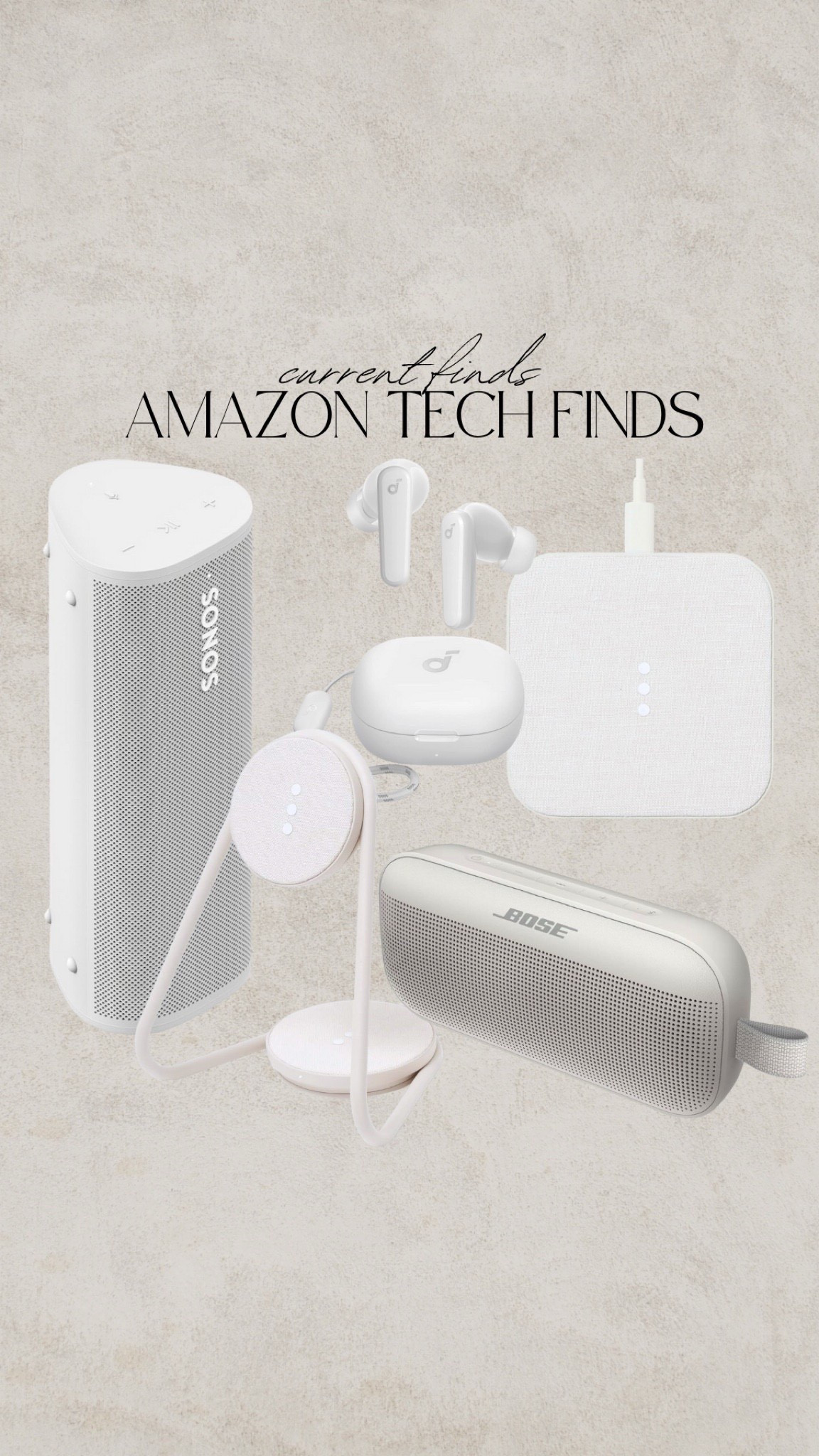 Amazon tech finds on sale! Wireless charger, phone charger, Bose speaker, Sonos speaker, wireless speaker, pill speaker, wireless earbuds #amazonprimeday#LTKxNSale 


#LTKSaleAlert #LTKHome #LTKSeasonal