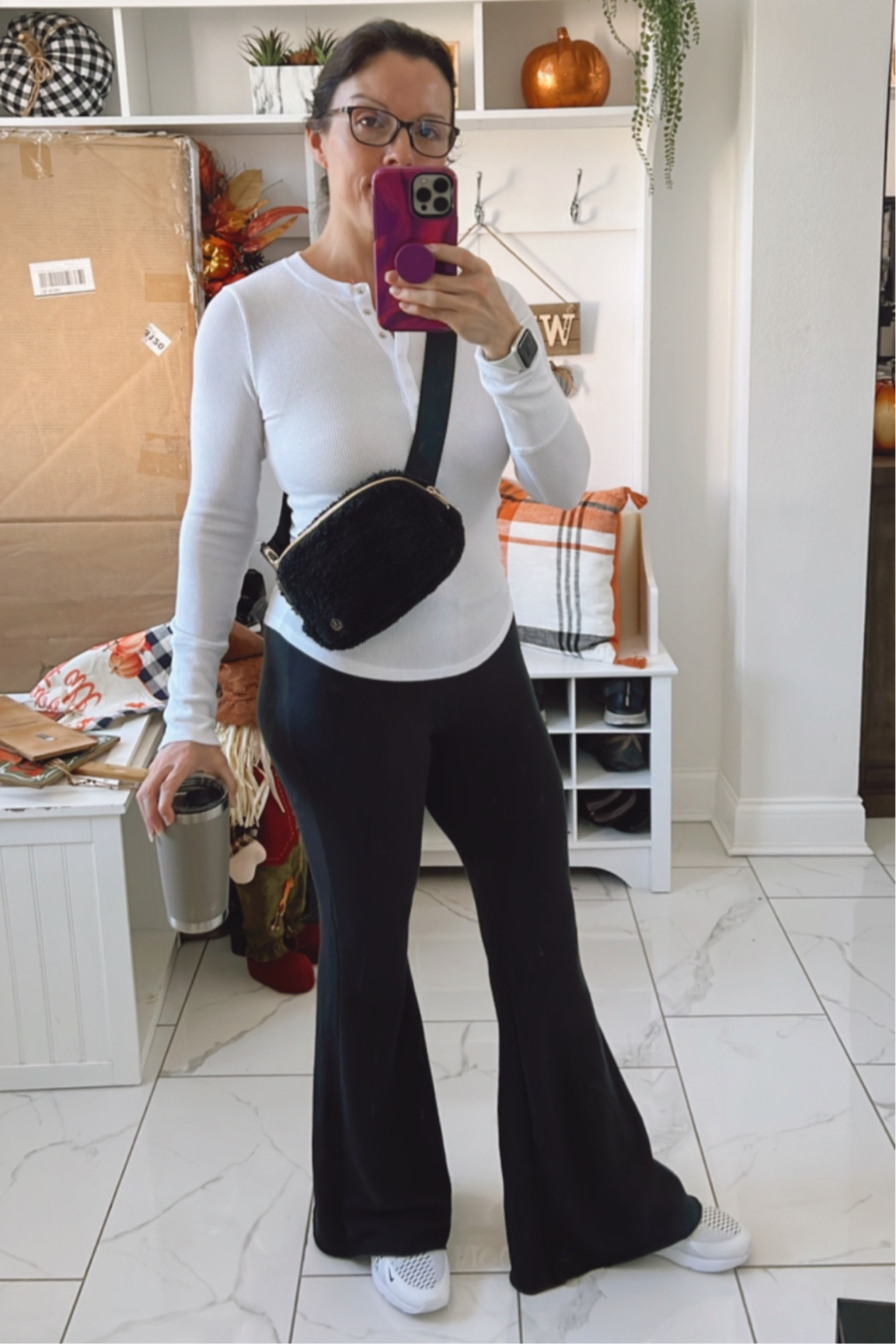Every time I get dressed I fall into these cozy fits. Love these pants! The belt bag makes things so simple. And this thermal can be paired with everything! 

#LTKsalealert #LTKGiftGuide #LTKstyletip
