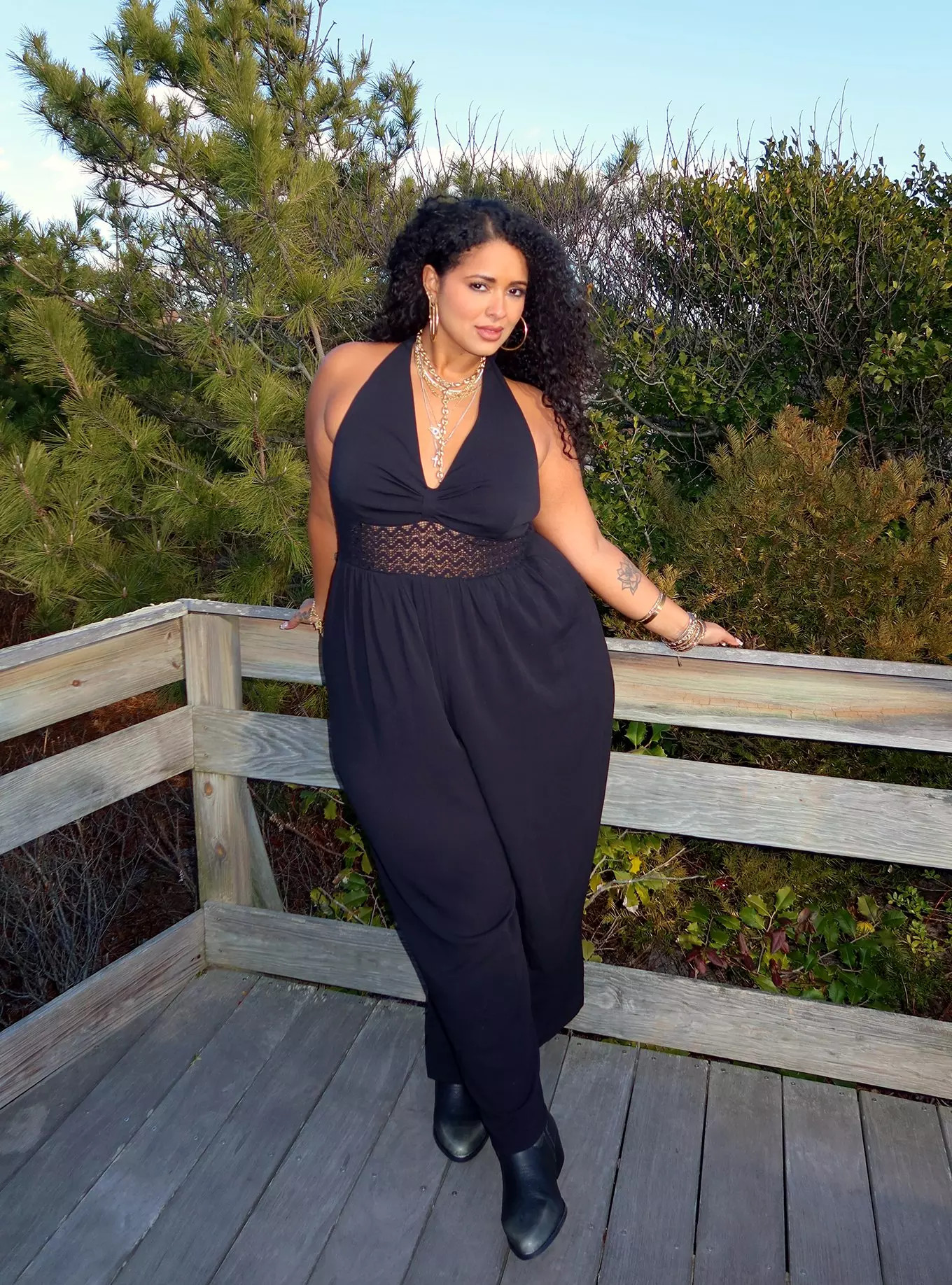 Festi Sleeveless Halter Jumpsuit | Torrid (US & Canada)