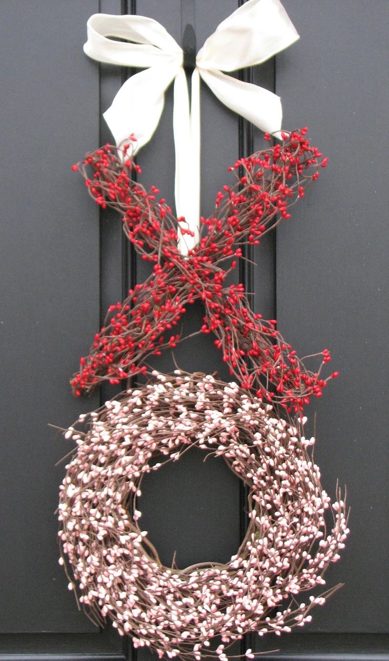Valentine Wreath SALE - Valentine's Day Wreath - XO Wreath - Gifts for Girls | Etsy (US)