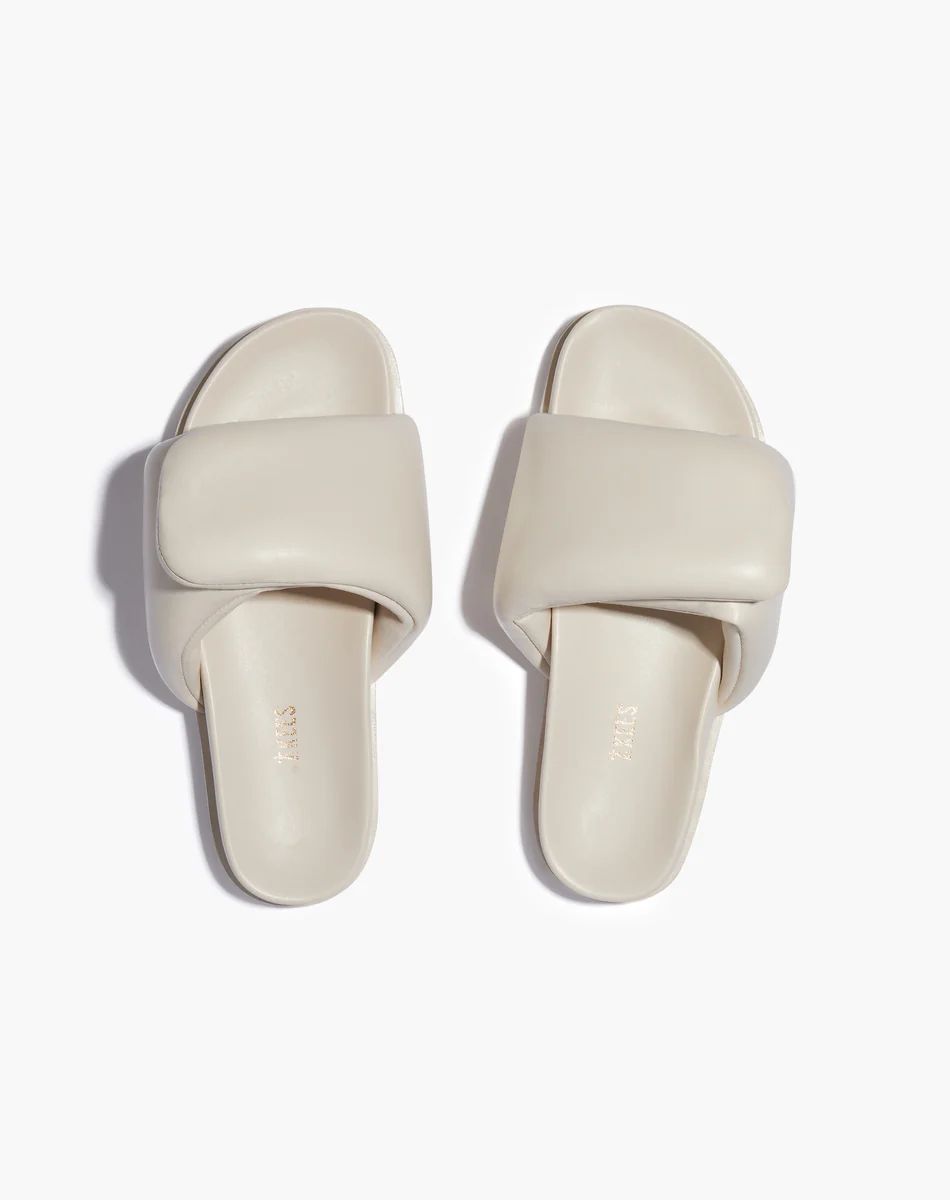 Max Puff - Cream | Puff Slide Sandals | TKEES Footwear | TKEES