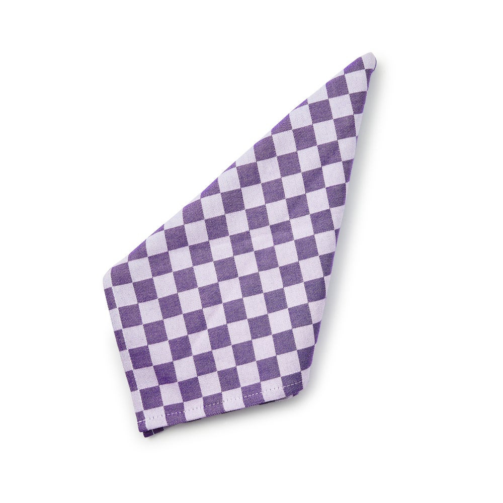 Plum Check Napkin, Set of 4 | MacKenzie-Childs