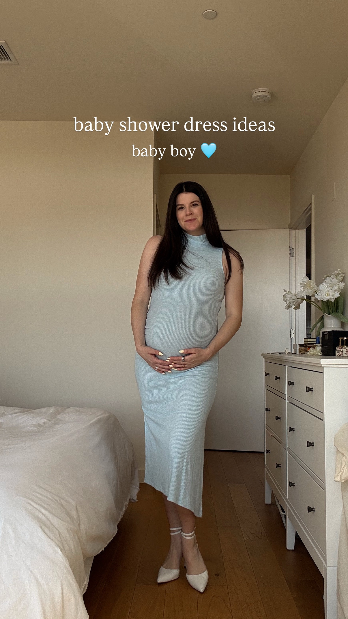 Baby shower dress ideas - it’s a boy or gender neutral. only option I can’t link is the ruffled blue dress as it’s sold out 😭 

#LTKBump #LTKParties #LTKStyleTip
